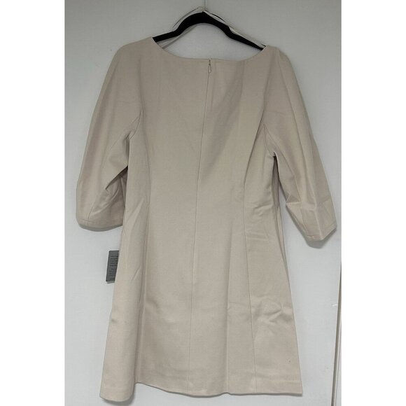 Luxely Beige Boat Neck Minidress Size 12 NWT - Picture 4 of 10